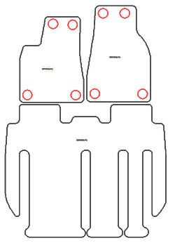 Tappetini per Tesla Model X 7 posti 2016- MTM Plus
