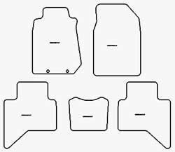 Tappetini per Isuzu D-Max 2012-2019 MTM Plus