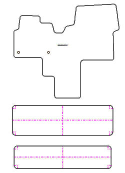 Tappetini per Opel Zafira Life (anche Electric) 2019- MTM Plus