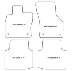 Tappetini per Skoda Superb III (iV) (anche Plug-in Hybrid) 09.2019-11.2023 MTM Plus