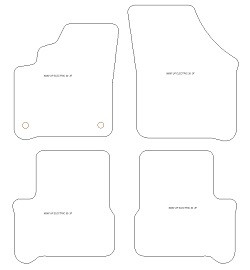 Tappetini per Volkswagen e-Up! Electric 2013-