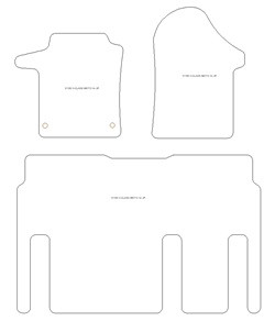 Tappetini per Mercedes Vito / eVito (electric) Mixto 2014- MTM Plus