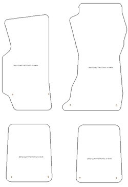 Tappetini auto per Maserati Quattroporte IV 1994-2000