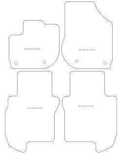 Tappetini per Honda Jazz IV / Jazz Crosstar (Hybrid) 06.2020- MTM Plus