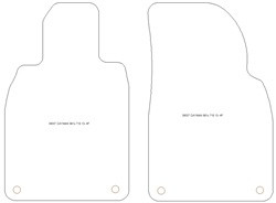 Tappetini auto per Porsche Cayman 981c / 718 2013-