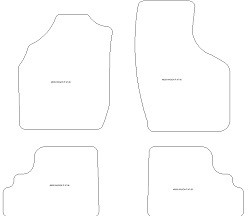 Tappetini auto per Suzuki Wagon-R 1997-2006