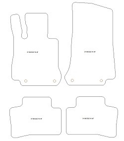 Tappetini auto per Mercedes EQC Electric 2019-