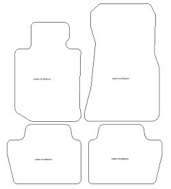 Tappetini auto per BMW Serie 4 (G22) Coupe 10.2020-