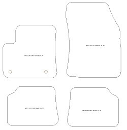 Tappetini auto per DS DS3 Crossback E-Tense 2020-