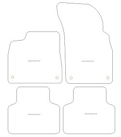 Tappetini per Audi Q7 (4M) 10.2019-