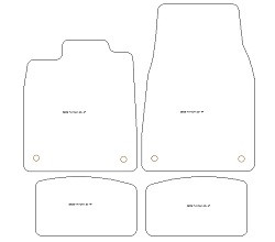 Tappetini auto per Porsche Taycan 2020-