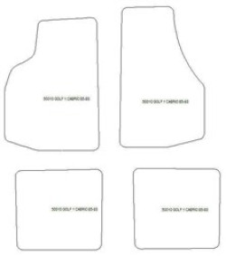 Tappetini per Volkswagen Golf 1 Cabrio 1979-1993 MTM Plus