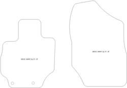 Tappetini per Suzuki Jimny (GJ) PRO (automatic) 2 posti 2021- plus