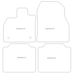Tappetini per Toyota bZ4X 2022- MTM Plus