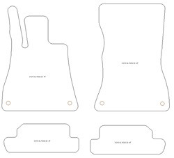 Tappetini per Mercedes SL (R232) 09.2022- MTM Plus