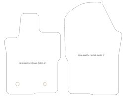 Tappetini per Volkswagen Amarok II Single Cab 2023- MTM Plus