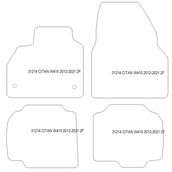 Tappetini per Mercedes Citan (W415) 10.2012-08.2021