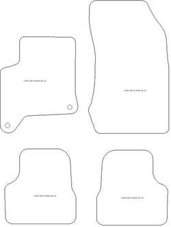 Tappetini per Peugeot 208 Hybrid 09.2023-