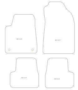 Tappetini per Citroen C3 IV Benzina / Disel 2024-