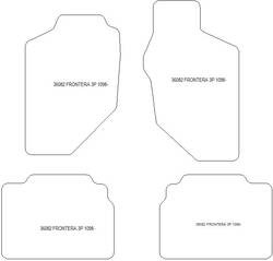 Tappetini per Opel Frontera 3 porte 1998-2004
