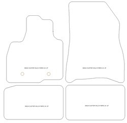 Tappetini per Dacia Duster III Mild-Hybrid 06.2024- MTM Plus