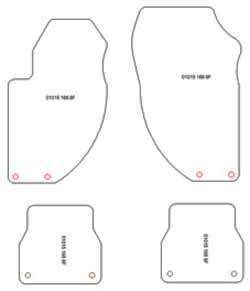 Tappetini per Alfa Romeo 166 1998-2007 MTM Top