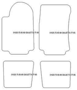 Tappetini auto per Alfa Romeo 75 1985-1989