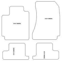 Tappetini per Alfa Romeo Brera 2005-2010 MTM Top