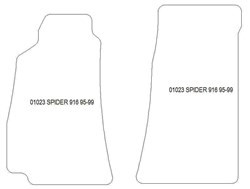 Tappetini per Alfa Romeo Spider 1995-1999 MTM Top