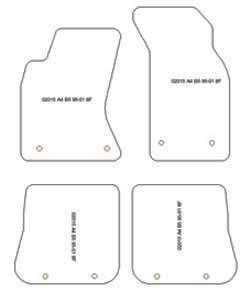 Tappetini per Audi A4 (B5) 1995-10.2001 MTM Top