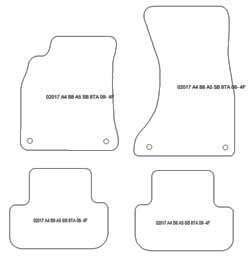 Tappetini per Audi A5 (8TA) Sportback 2009-09.2016 MTM Top