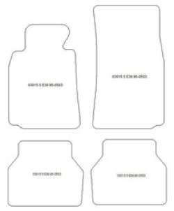 Tappetini auto per BMW Serie 5 (E39) 1996-06.2003