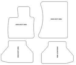 Tappetini per BMW X6 (E71) 2008-2014 MTM Top