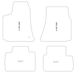Tappetini per Chrysler 300 2004-2010 MTM Top