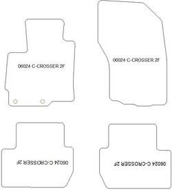 Tappetini per Citroen C-Crosser 2007-2012 MTM Top