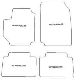 Tappetini per Fiat Croma II 2005-2011 MTM Top