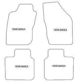 Tappetini auto per Fiat Marea 1996-2002