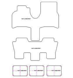 Tappetini per Fiat Ulysse 5 posti 1994-11.2010 MTM Top