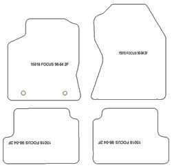 Tappetini auto per Ford Focus I 2001-2004