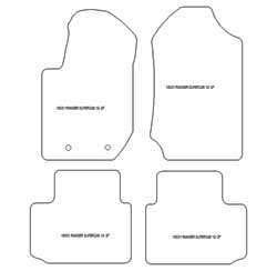 Tappetini per Ford Ranger Super Cab 2012-10.2022 MTM Top