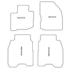 Tappetini per Honda Civic VIII 2006-02.2012 MTM Top