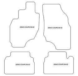 Tappetini per Hyundai Coupe 1996-2002 MTM Top