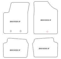 Tappetini per Hyundai i10 05.2010-10.2013 MTM Top