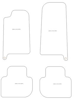 Tappetini per Jaguar XJ8 1997-2003 MTM Top