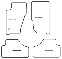 Tappetini auto per Jeep Cherokee III (KJ) 2001-2007