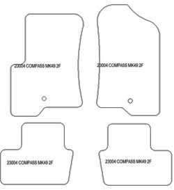 Tappetini per Jeep Compass (MK49) / Patriot (MK74) 2007- MTM Top