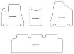 Tappetini auto per Kia Carnival II 2005-2007