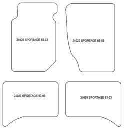 Tappetini auto per Kia Sportage I 1993-2003