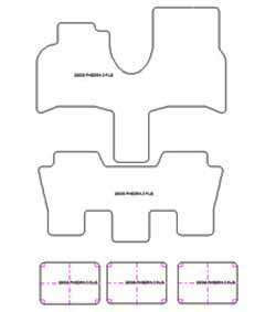 Tappetini per Lancia Phedra 5 posti 2002-11.2010 MTM Top