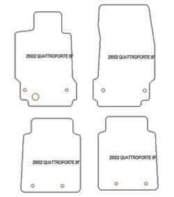 Tappetini per Maserati Quattroporte 2003-2013 MTM Top